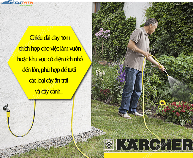  Phụ kiện máy rửa xe Karcher - Ống dây 10m
